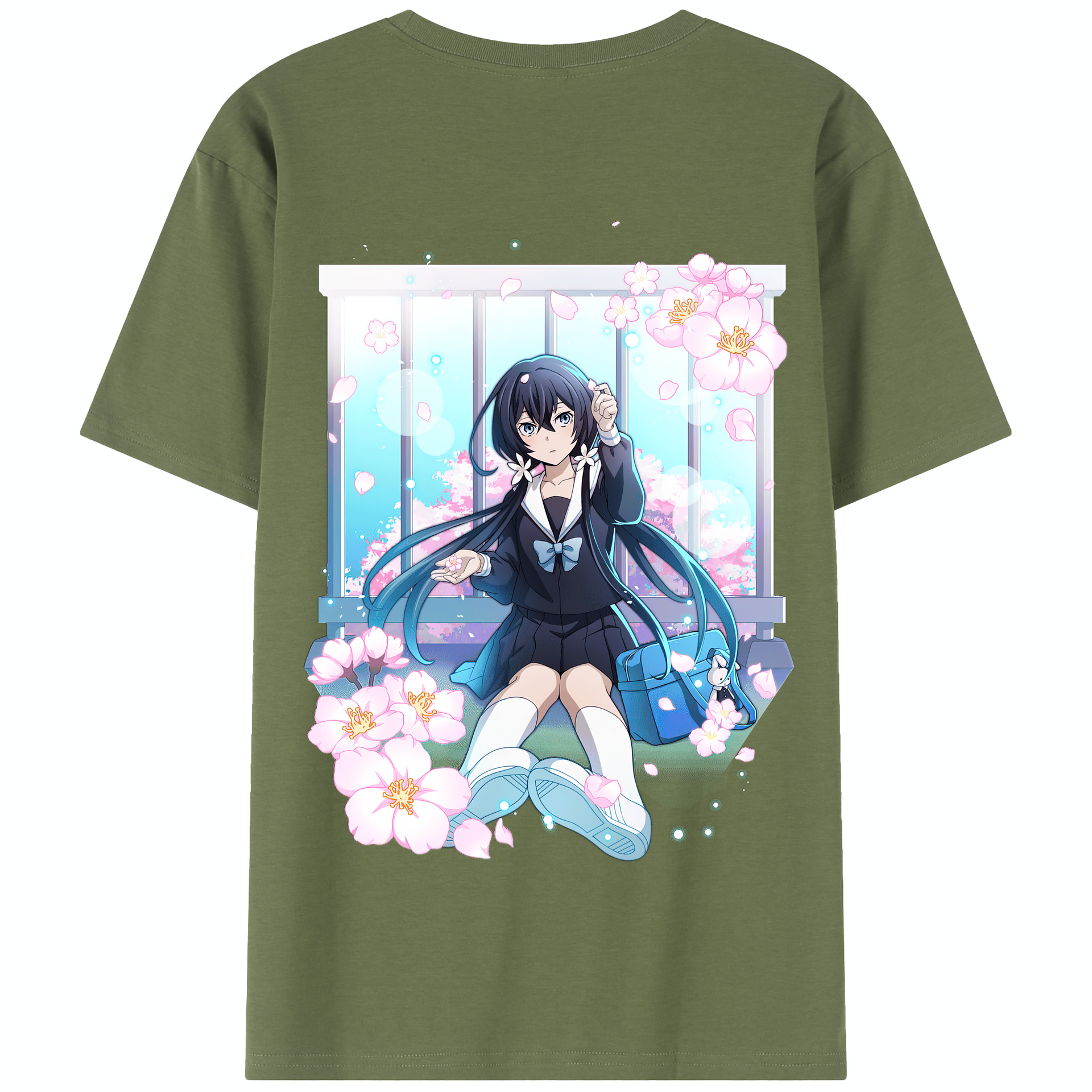 （画像用） 文豪ストレイドッグス Bungo Stray Dogs 綿100％半袖Tシャツ（背面プリント）